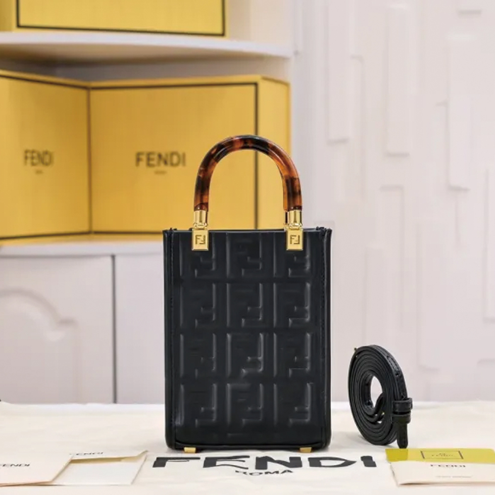 Sunshine Mini Tote Bag Black 3370 LM041 13cm