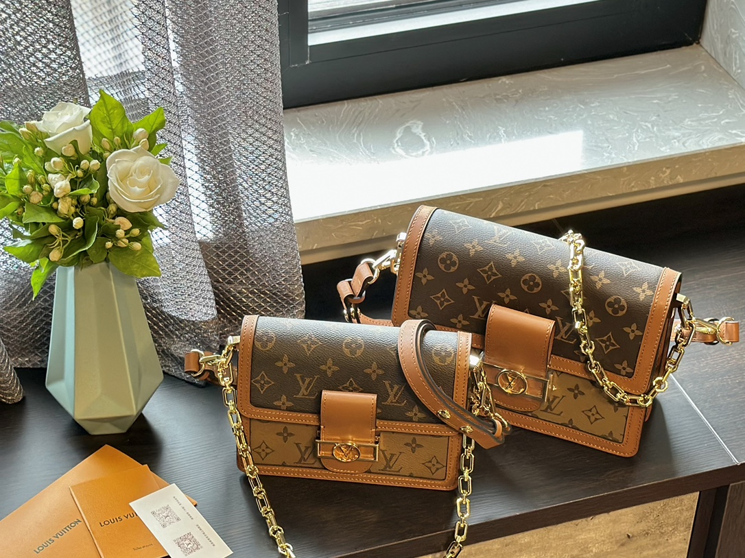 LV Dauphine Bag 44391 LLS052 20-25cm