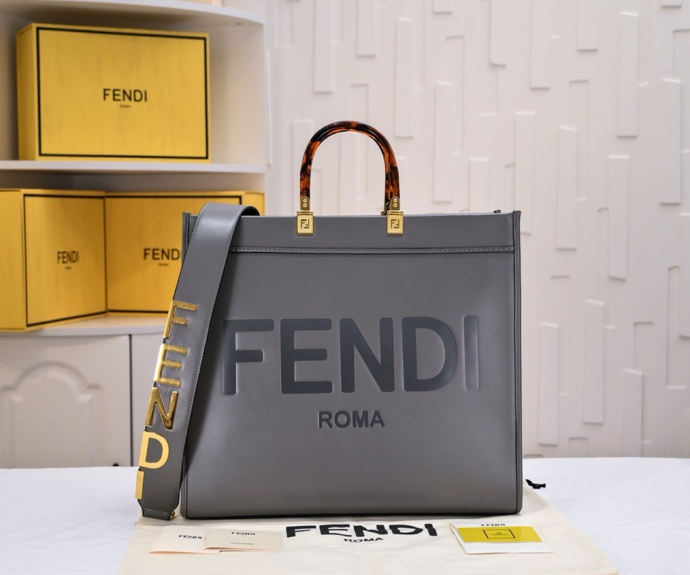 Fendi Sunshine Large Tote 3343 LM022 40cm