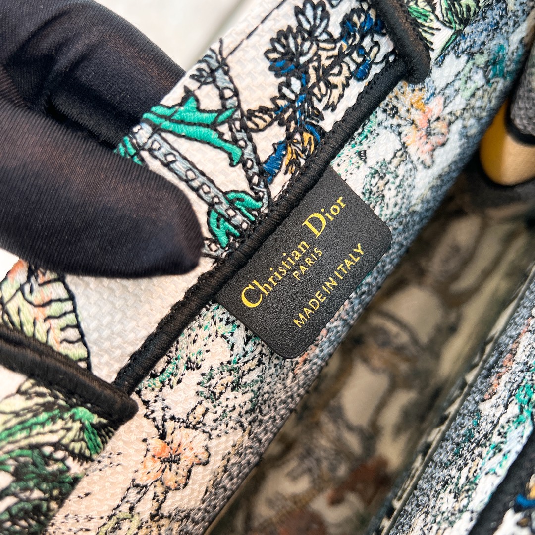 10A + top quality Small Dior Book Tote 1265 DLAM012 26.5cm