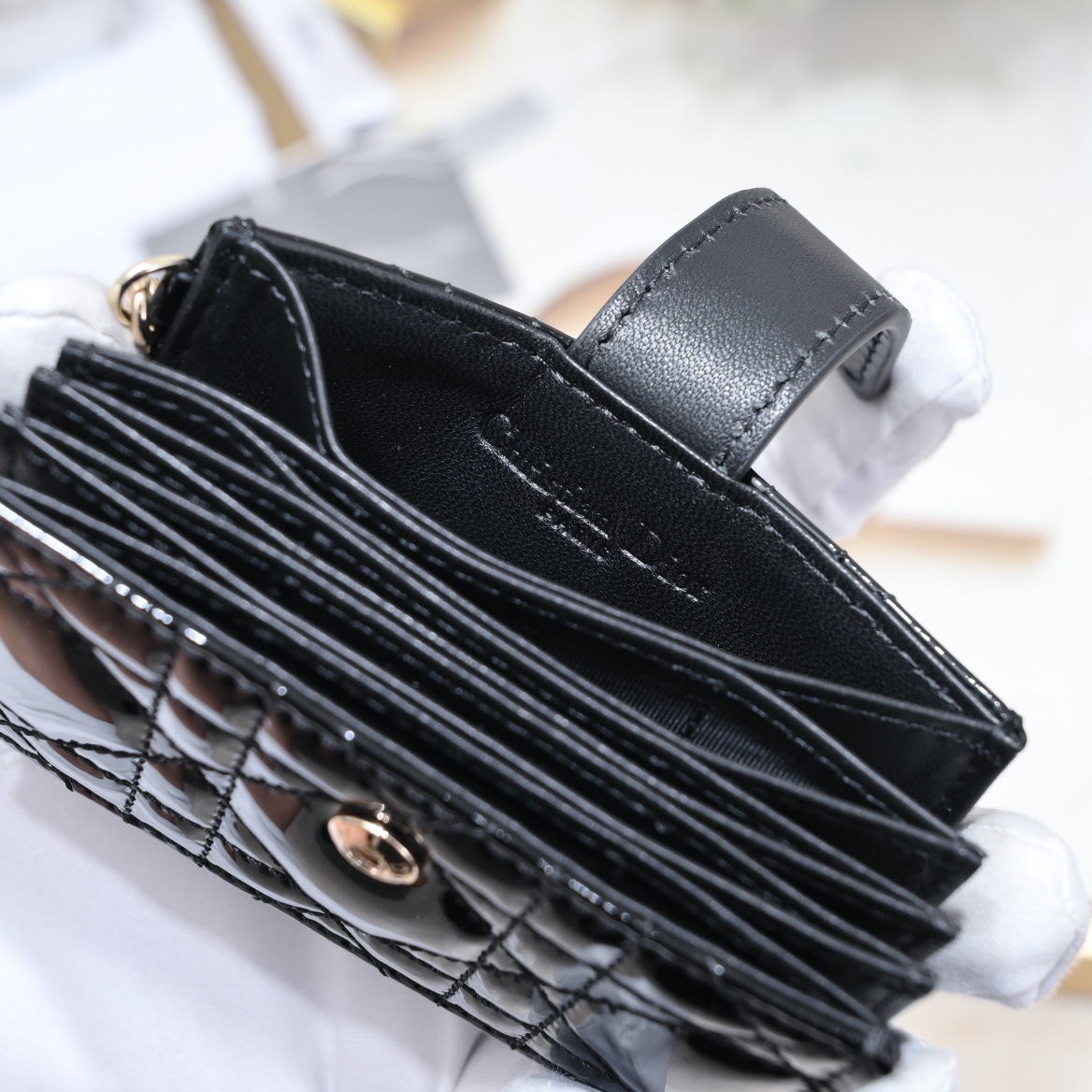 Lady Dior 5-Gusset Card Holder 10A+ top quality S0178 LM091 10.4cm