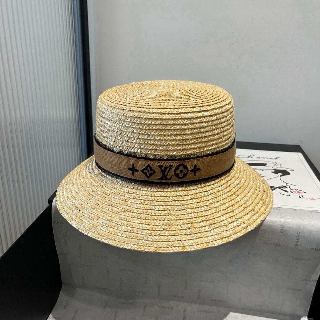 Louis Vuitton Hat Straw Hat 57cm Accessories
