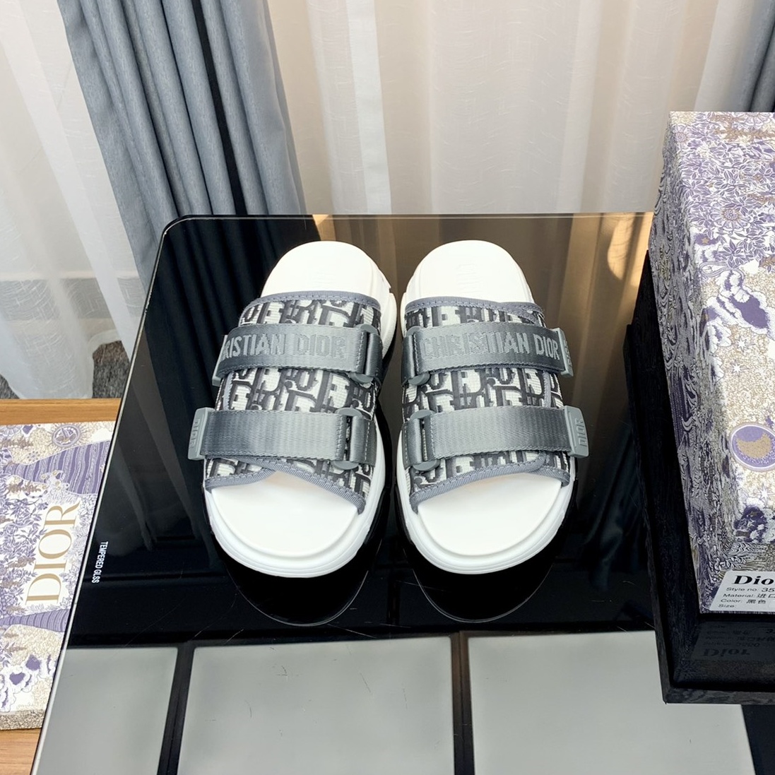 Dior Shoes Sponge cake thick soled slippers