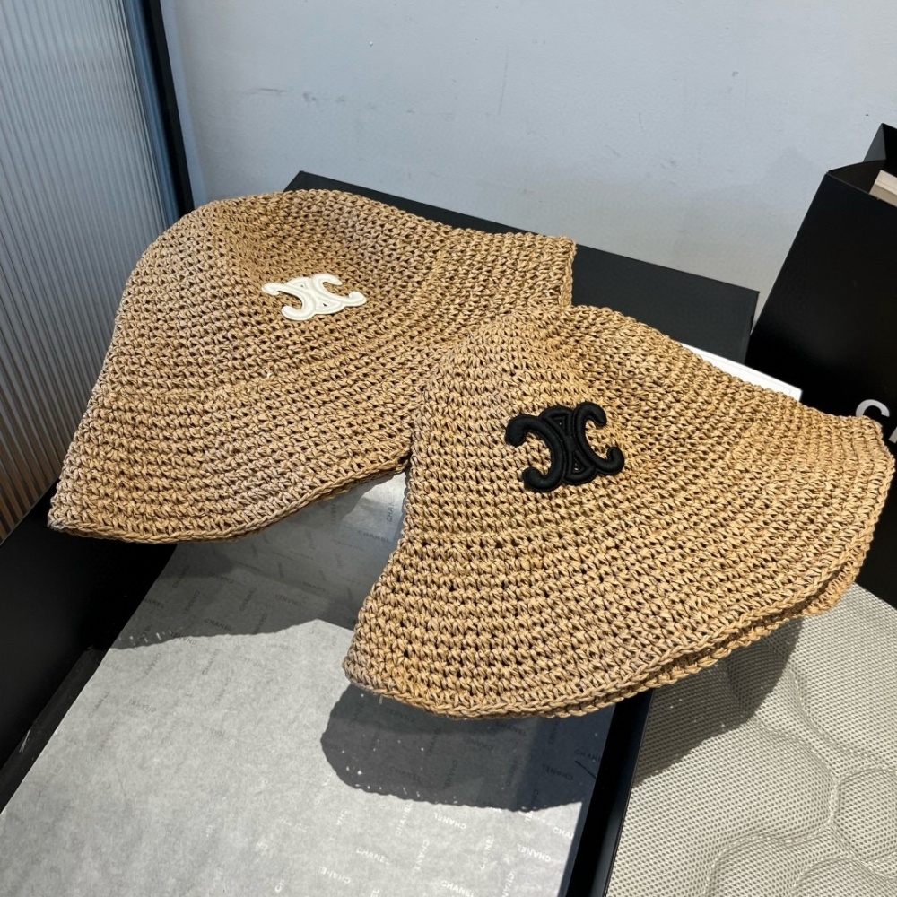 Celine Hat Folding Straw Hat 57cm Accessories