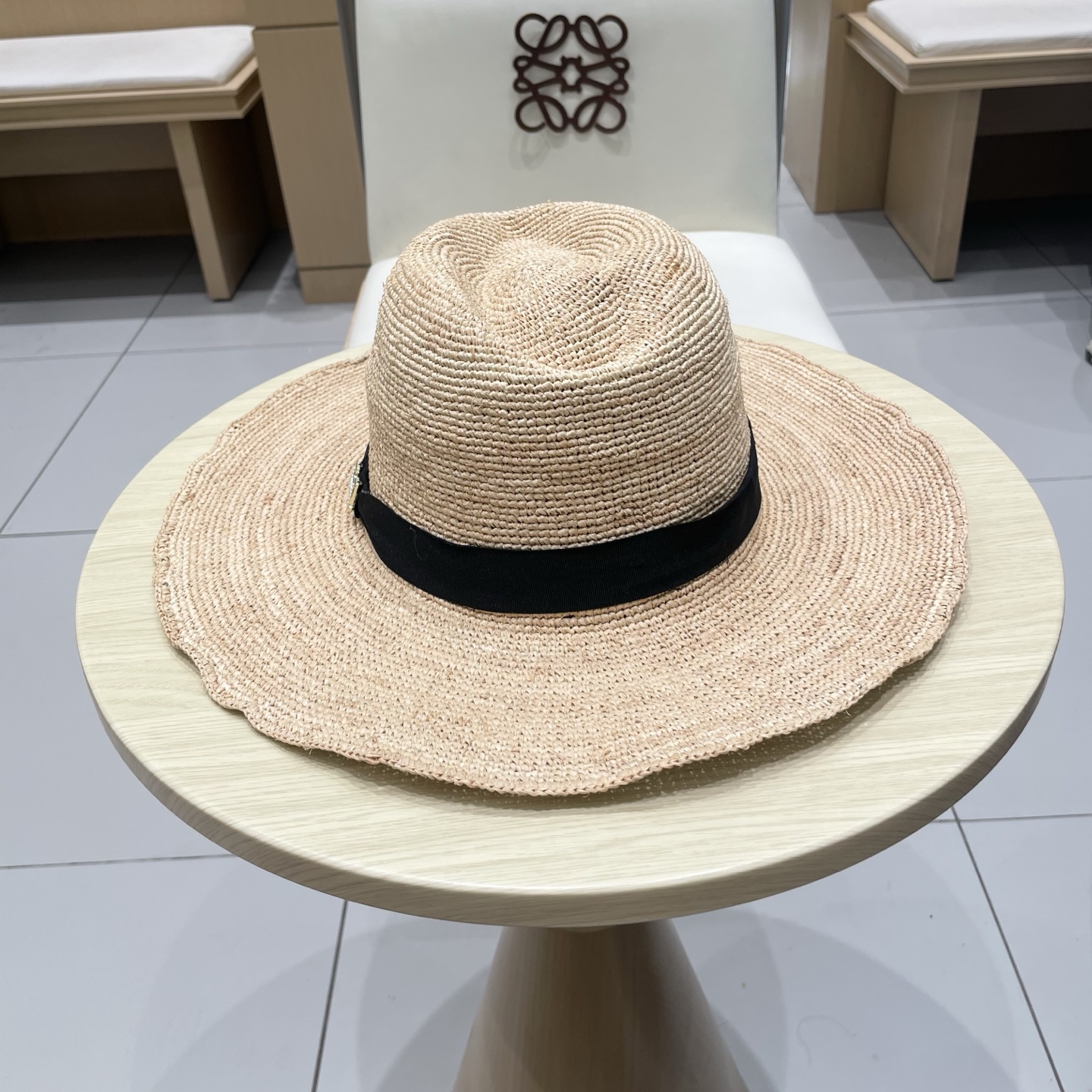 Hermes Hat Hand-Woven Raffia Straw Jazz Hat Accessories