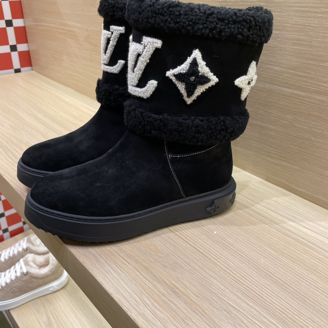 Louis Vuitton shoes (35-41) SNOWDROP FLAT ANKLE BOOT LV004