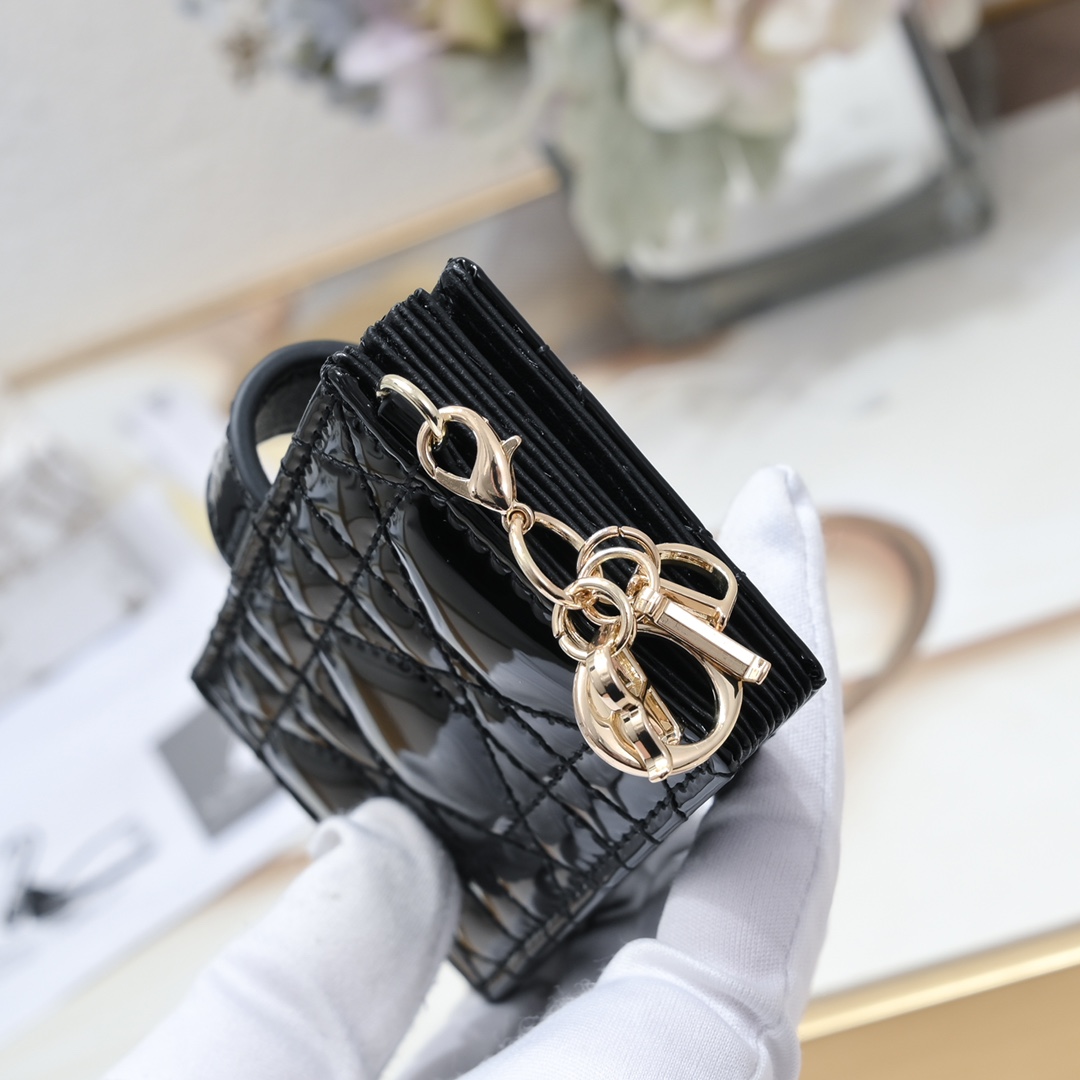 Lady Dior 5-Gusset Card Holder 10A+ top quality S0178 LM091 10.4cm