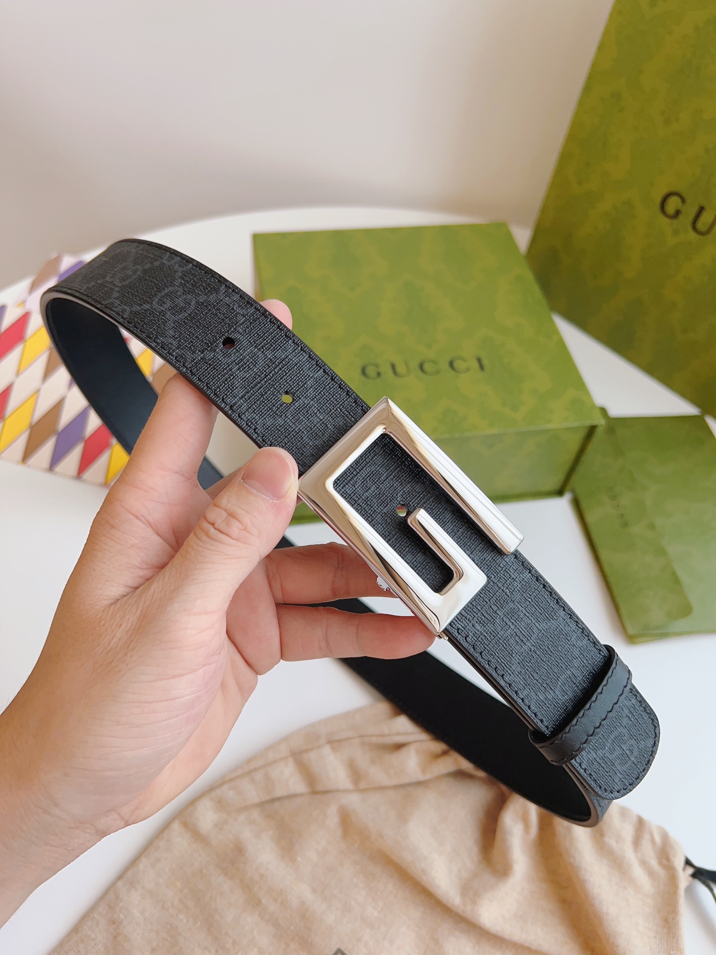 GUCCI Belt 015 22PJ071 3.5cm