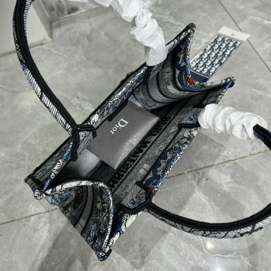 10A + top quality Small Dior Book Tote 0175 XB012 26cm