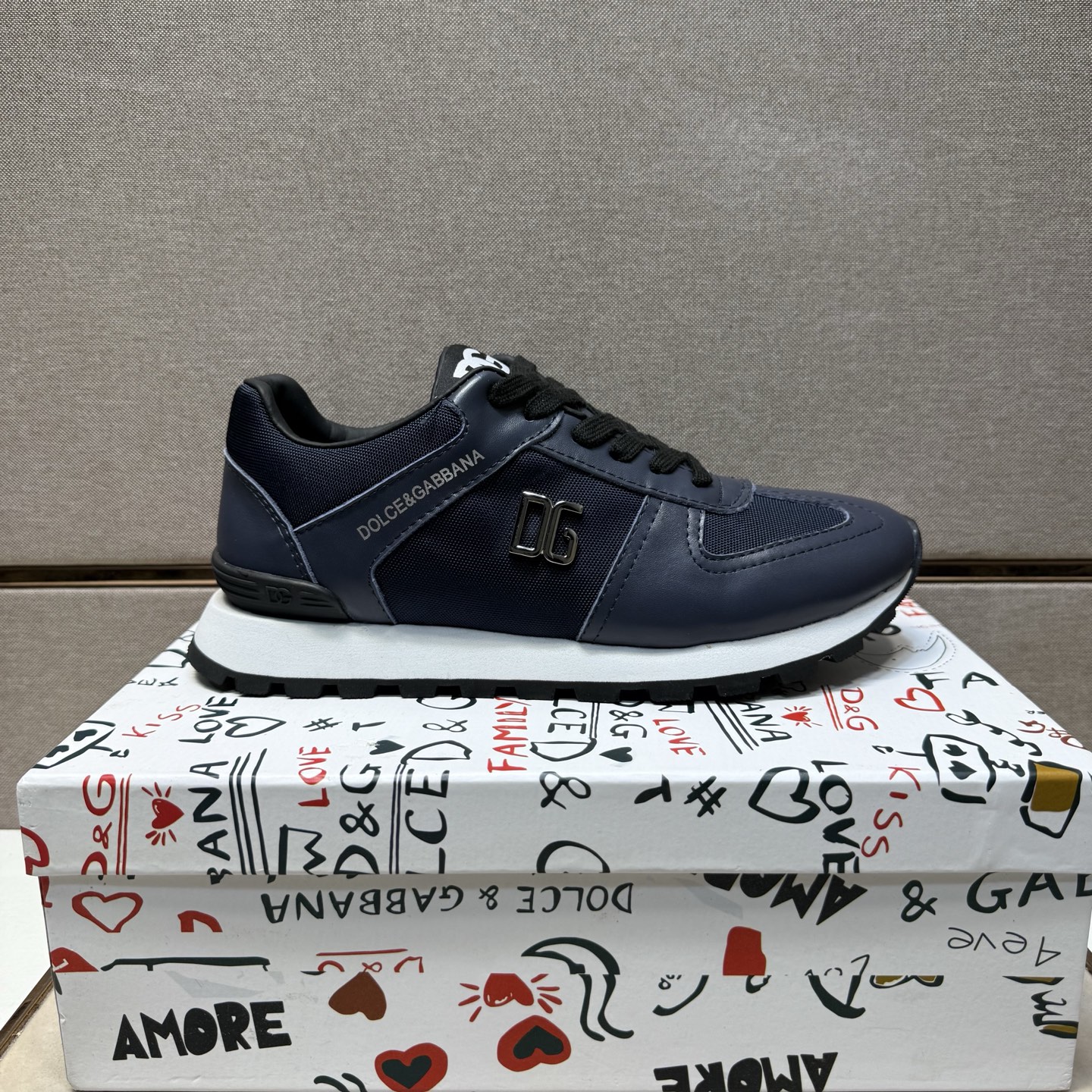 D&G Shoes Casual Shoes Cowhide Real Leather