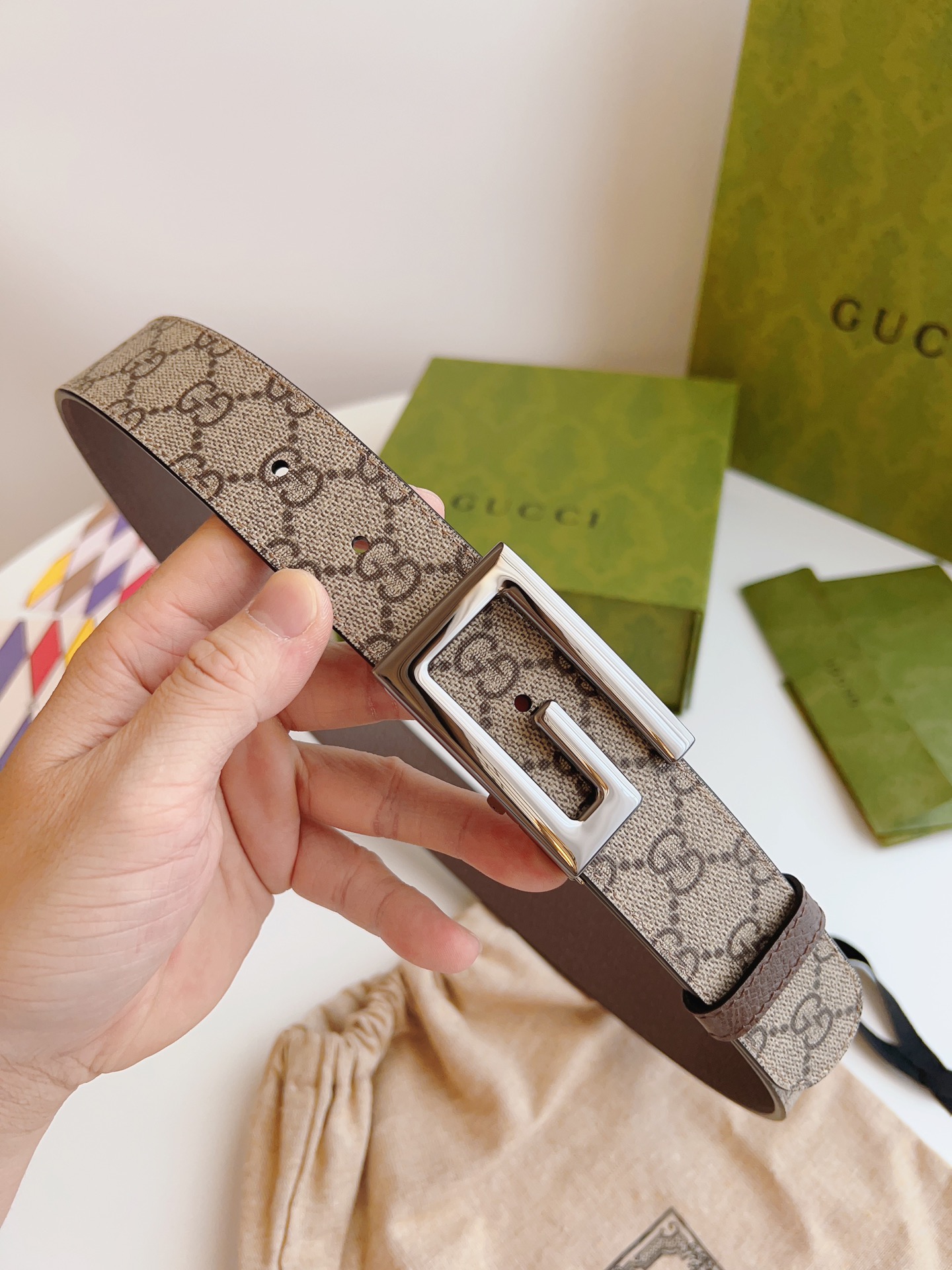 GUCCI Belt 015 22PJ071 3.5cm