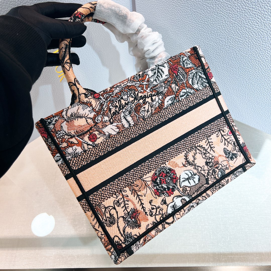 10A + top quality Small Dior Book Tote 1265 DLAM012 26.5cm