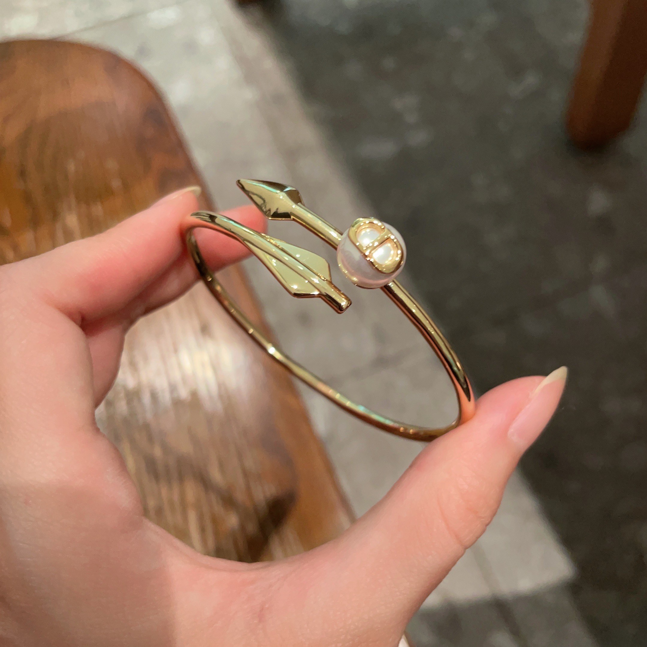 Dior Jewelry Bangle D crystal diamond bracelet