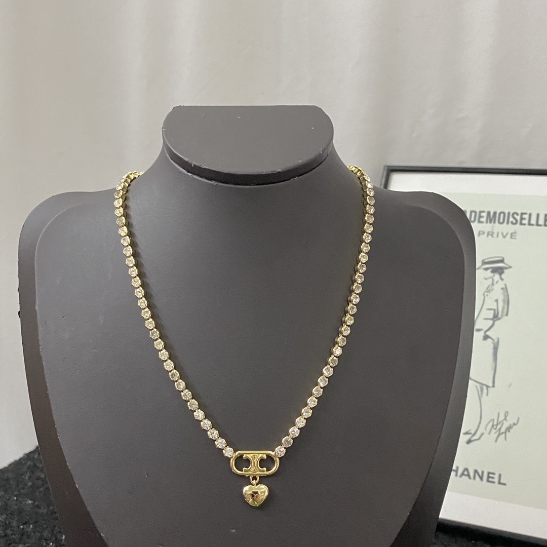 Celine Jewelry Necklace Beautiful Crystal Necklace