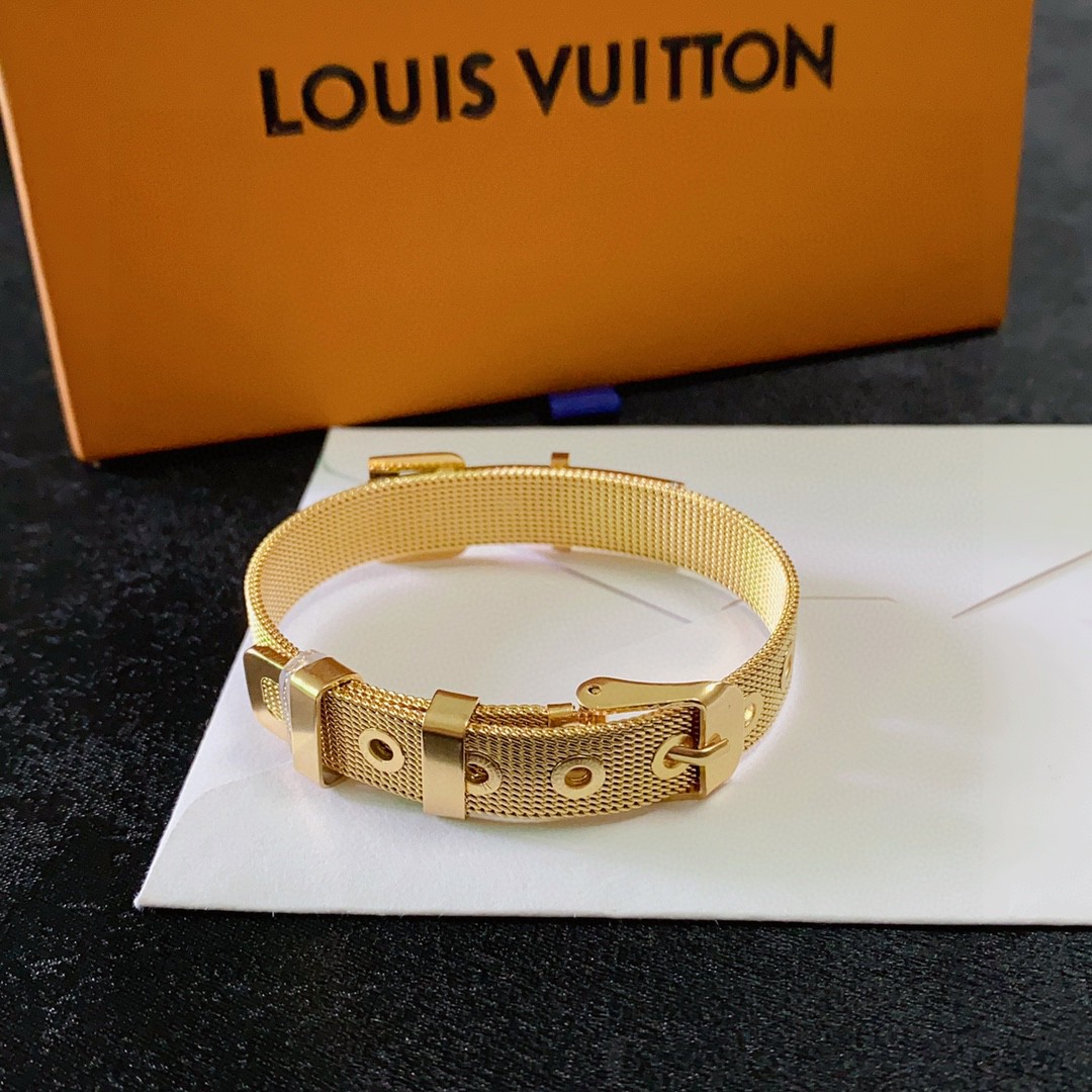Louis Vuitton Jewelry Bangle strap buckle bracelet