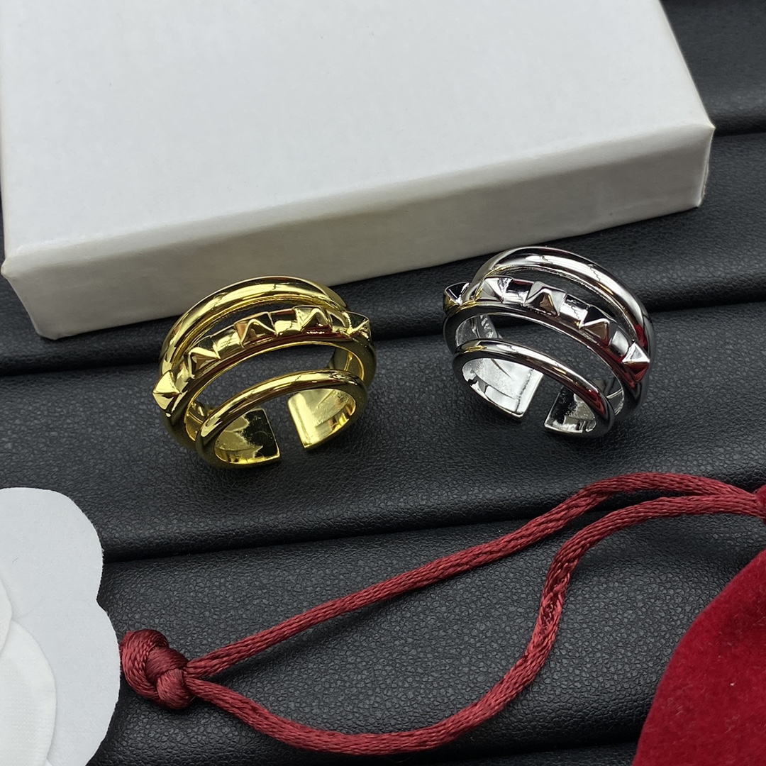 Valentino Jewelry Rings Rivet Adjustable Ring