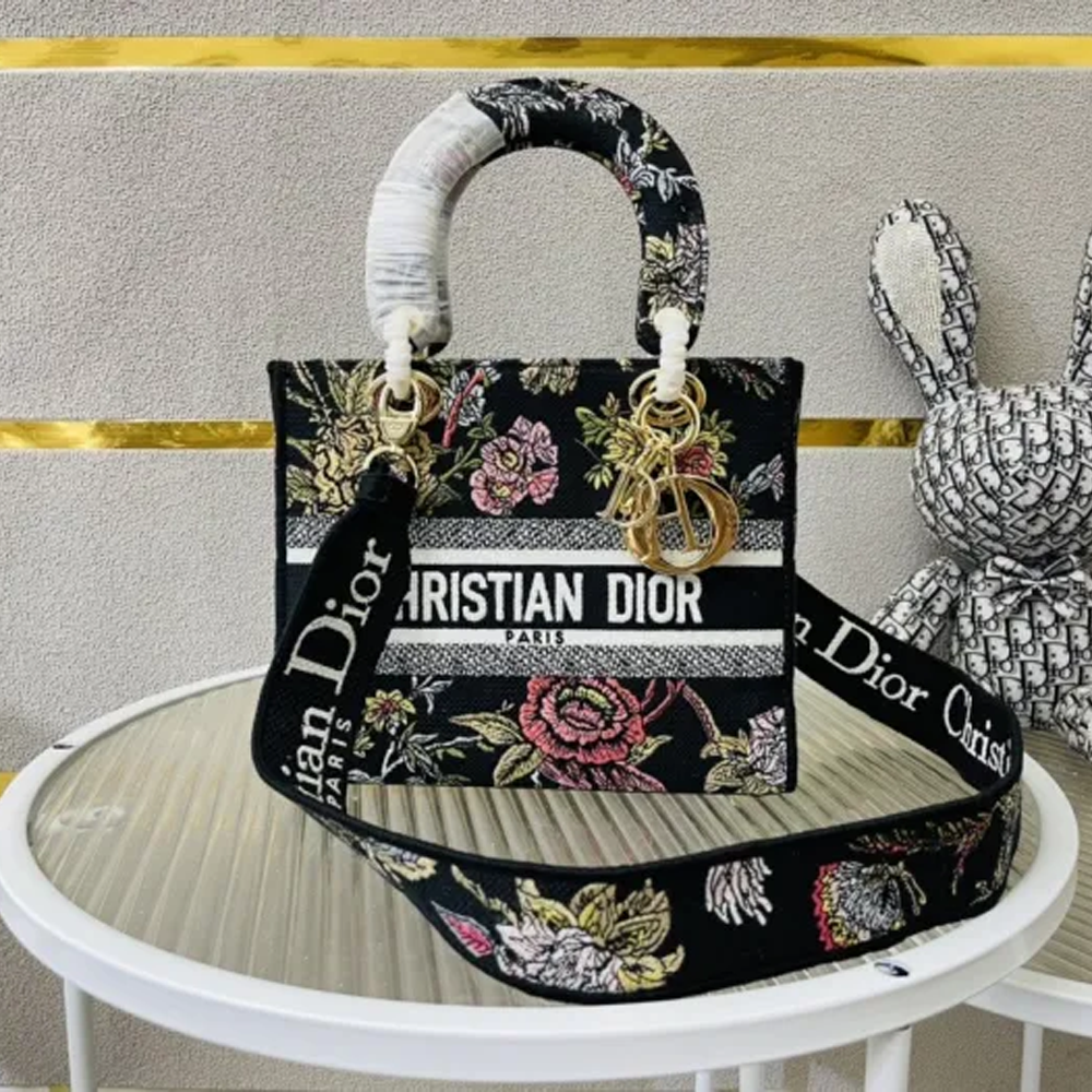 10A + top quality Dior Medium Lady D-Lite Bag 9920 DD003 24cm