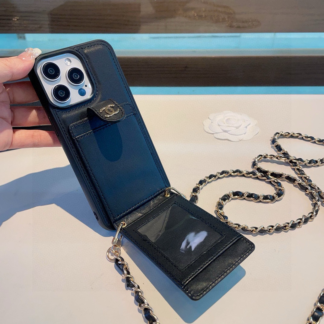 Chanel Phone Case Ring Buckle Crossbody Phone Case Accessories