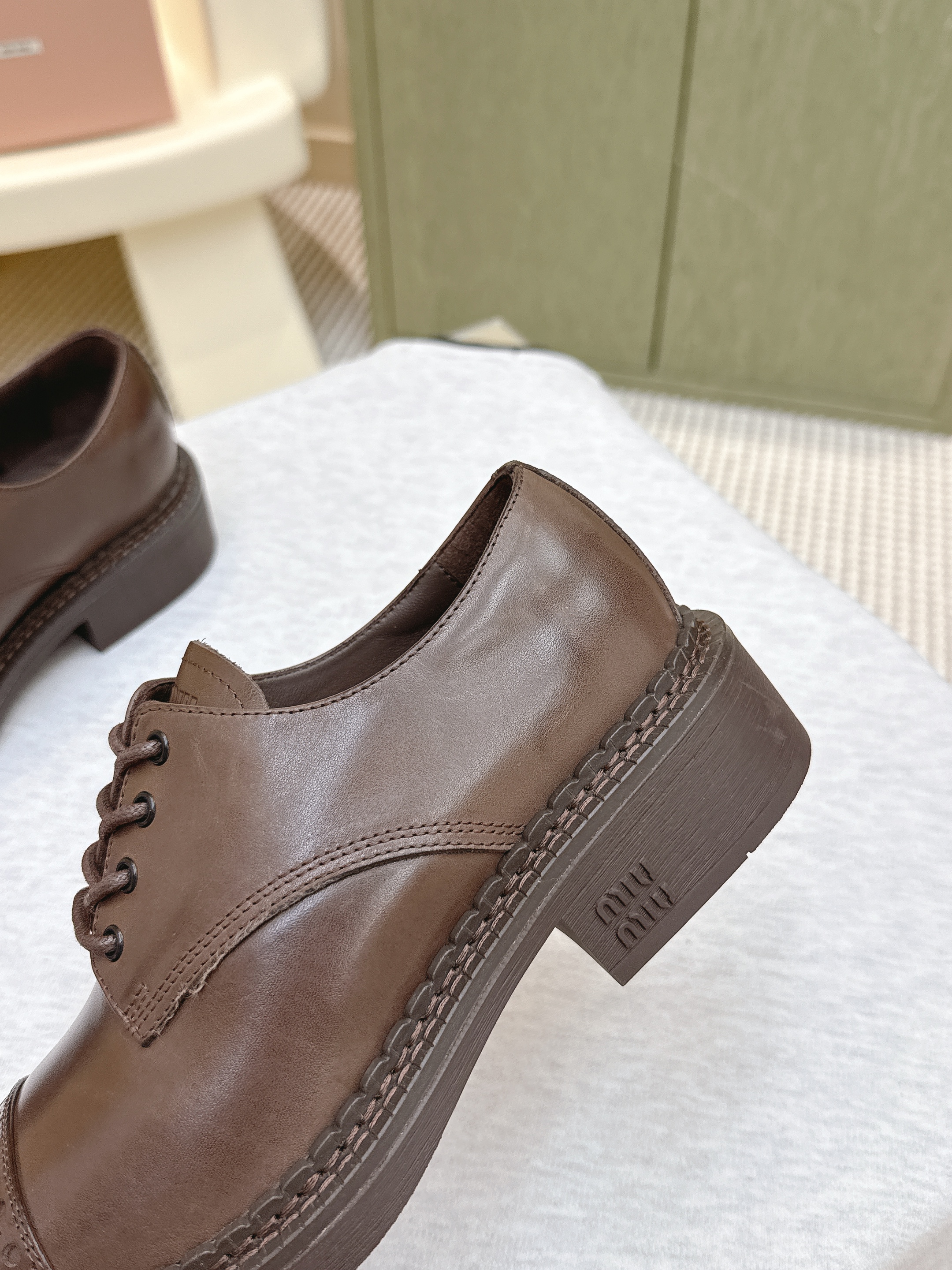 Miu Miu Shoes Loafers Leather