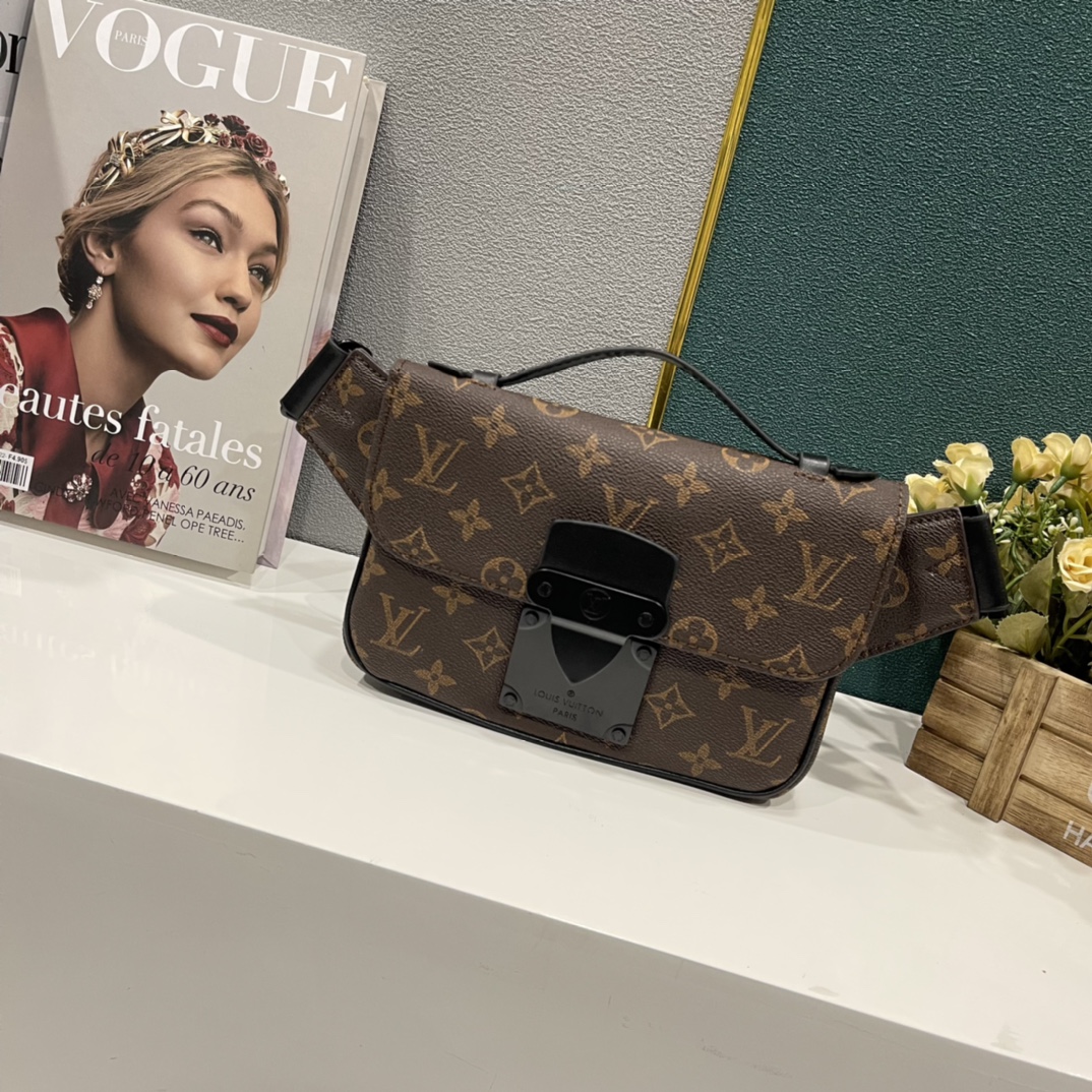 LV S Lock Sling Waist Bag M46245 LM051 21cm