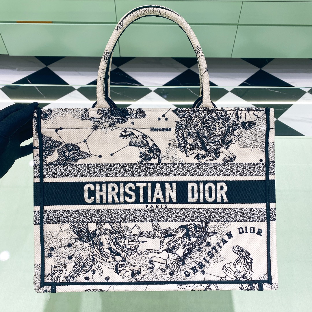 10A + top quality Medium Dior Book Tote 1296 DLAM022 36cm
