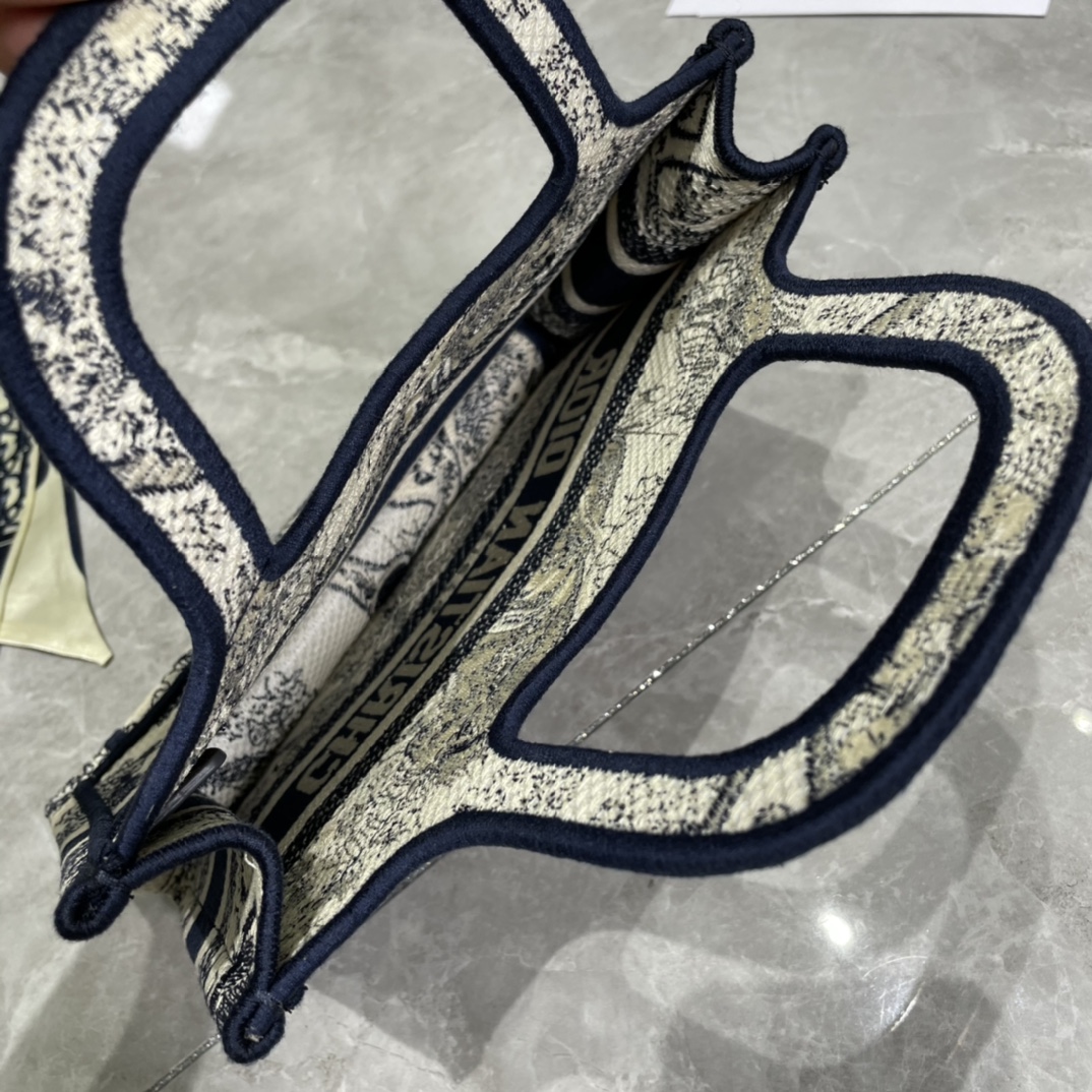 10A + top quality Mini Dior Book Tote 0175 XB041 23cm