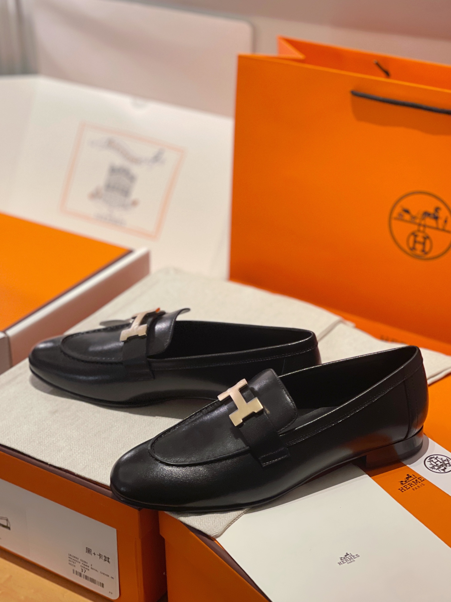 Hermes Shoes Loafers Cowhide