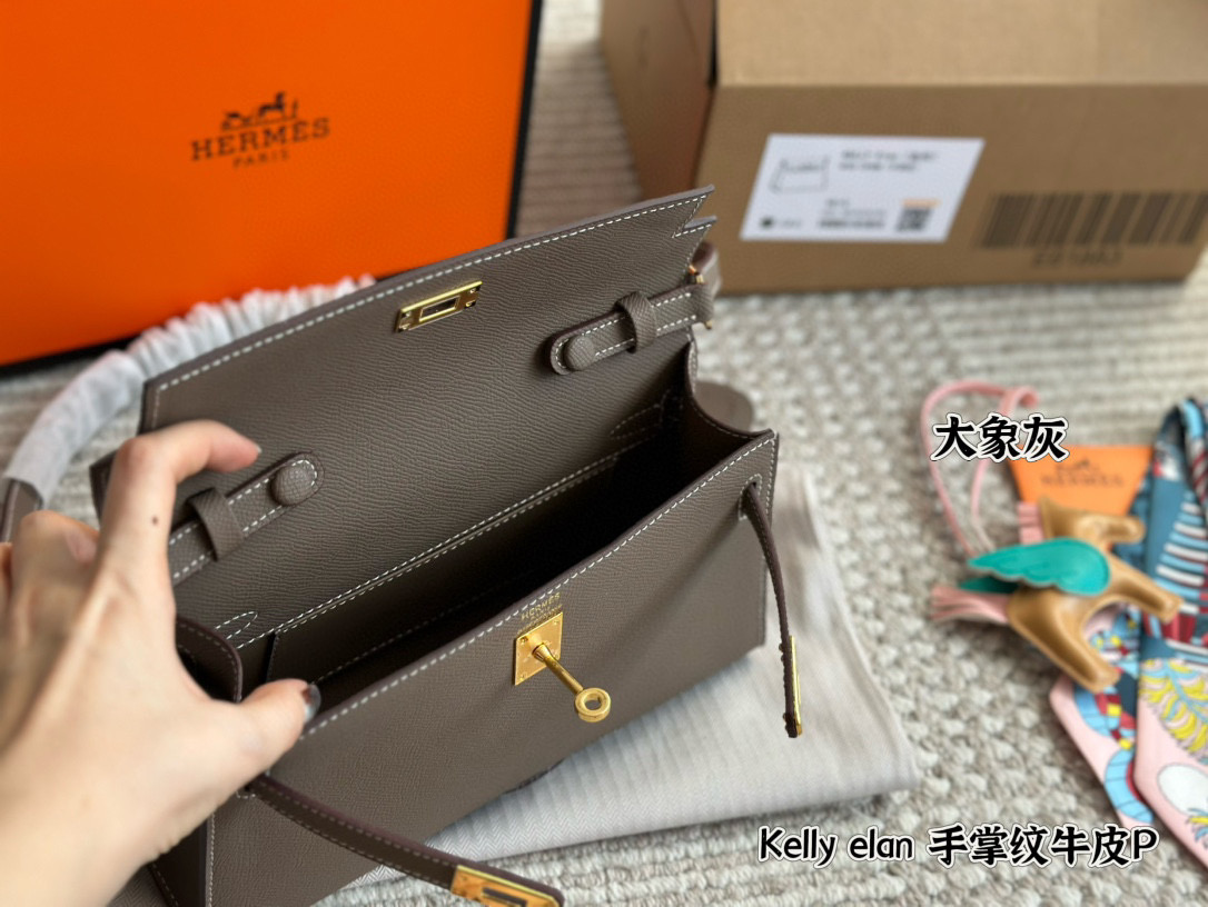 Hermes Kelly Elan Bag 004 DB591 25cm