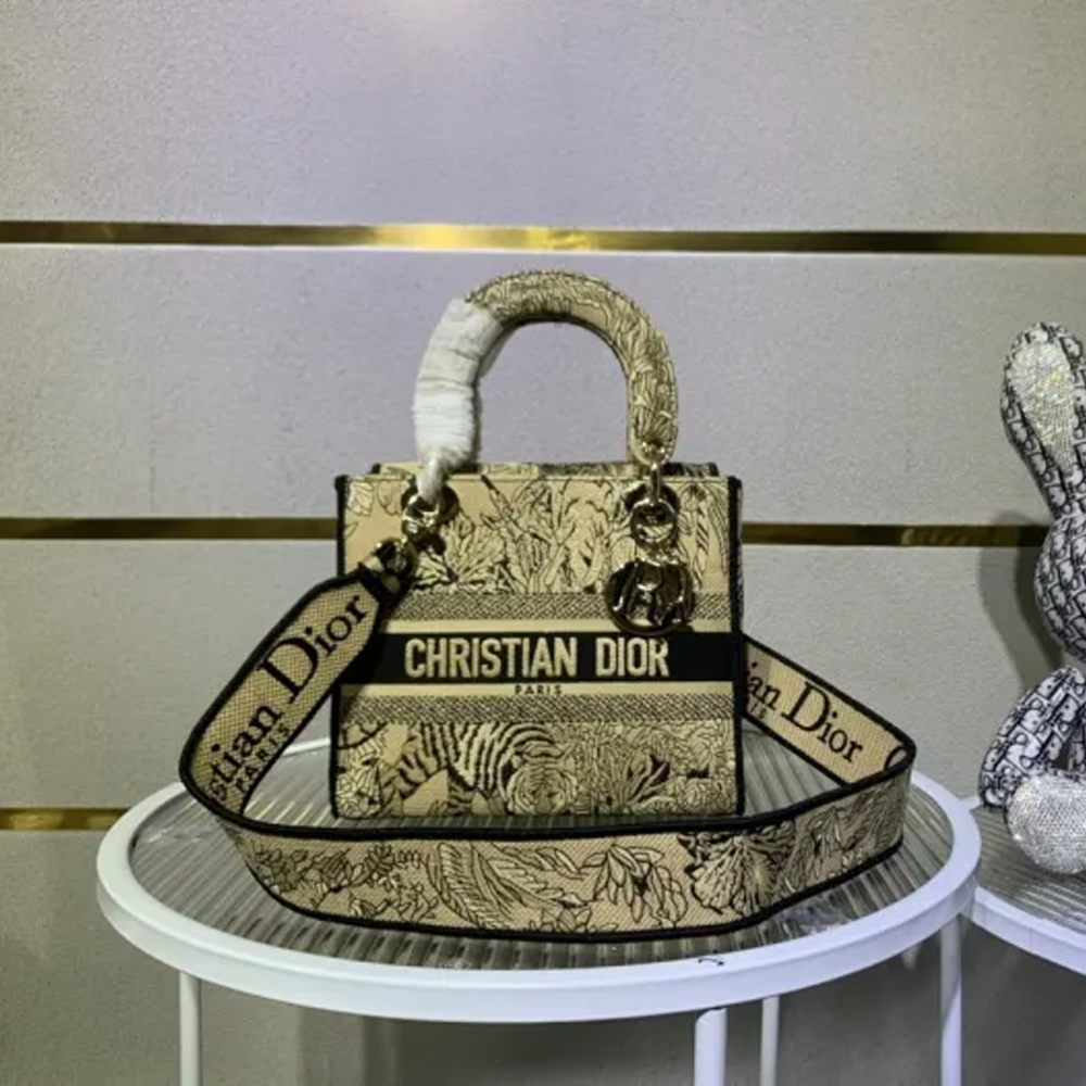 10A + top quality Dior Medium Lady D-Lite Bag 9920 DD003 24cm