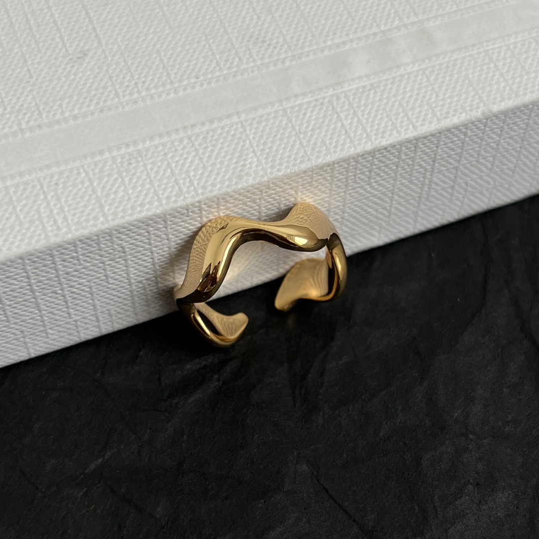 Celine Jewelry Rings Open Wave Design