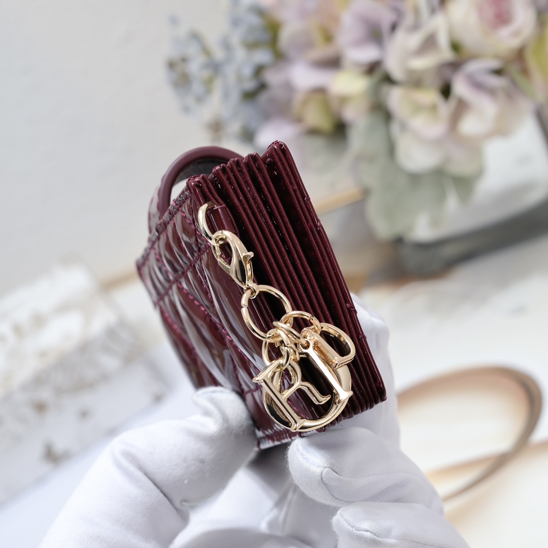 Lady Dior 5-Gusset Card Holder 10A+ top quality S0178 LM091 10.4cm
