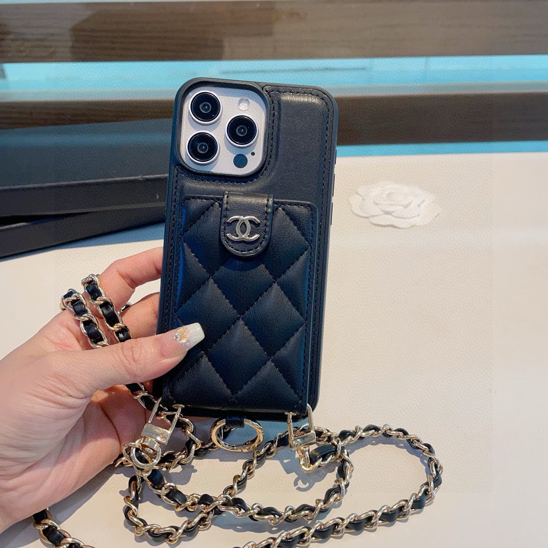 Chanel Phone Case Ring Buckle Crossbody Phone Case Accessories