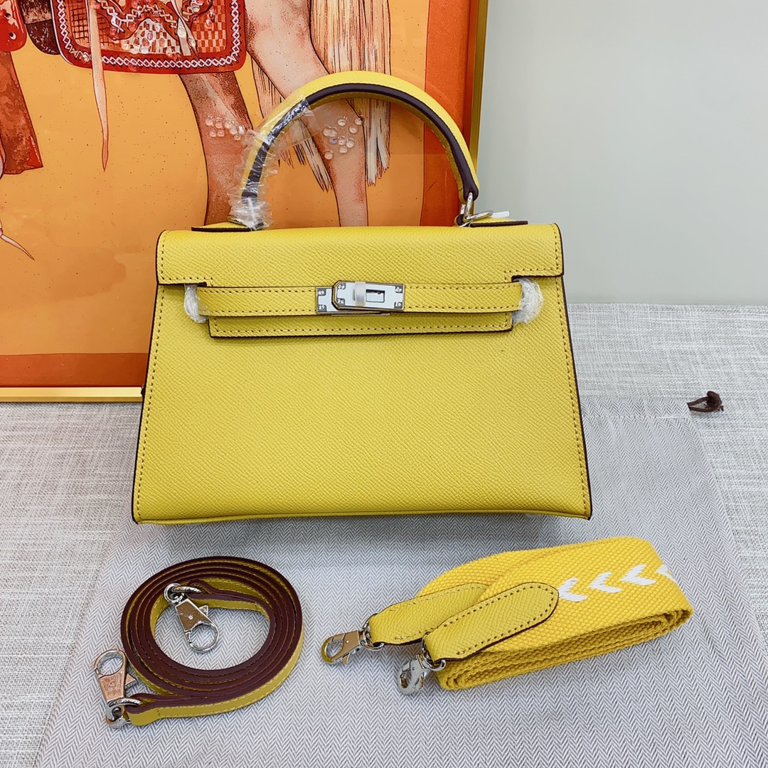 Hermes Kelly 2 Bag Silver Hardware LM081 22cm