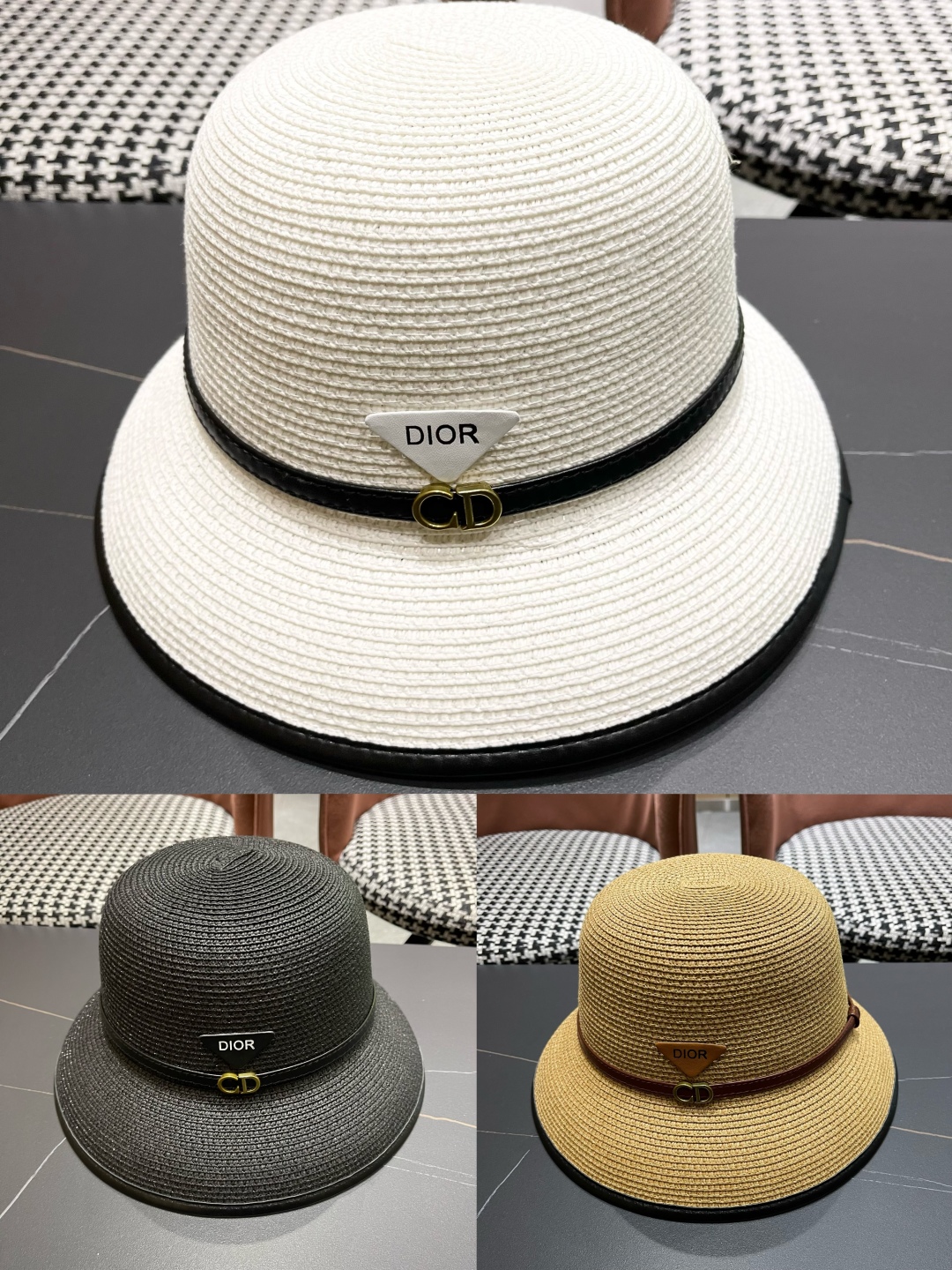 Dior Hat Bucket Straw Hat Basin Hat Accessories