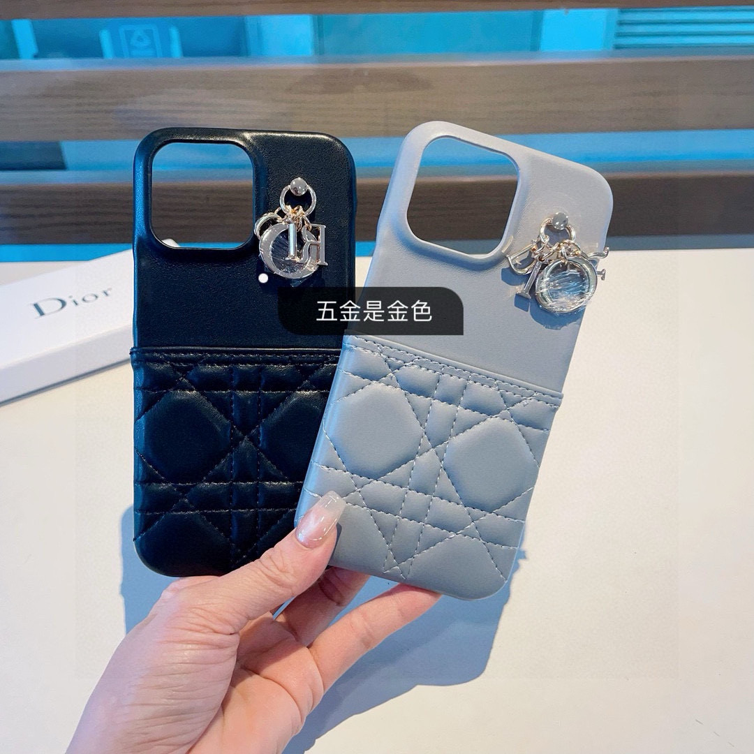 Dior Phone Case Diaphig Hardware Pendant Phone Case Accessories