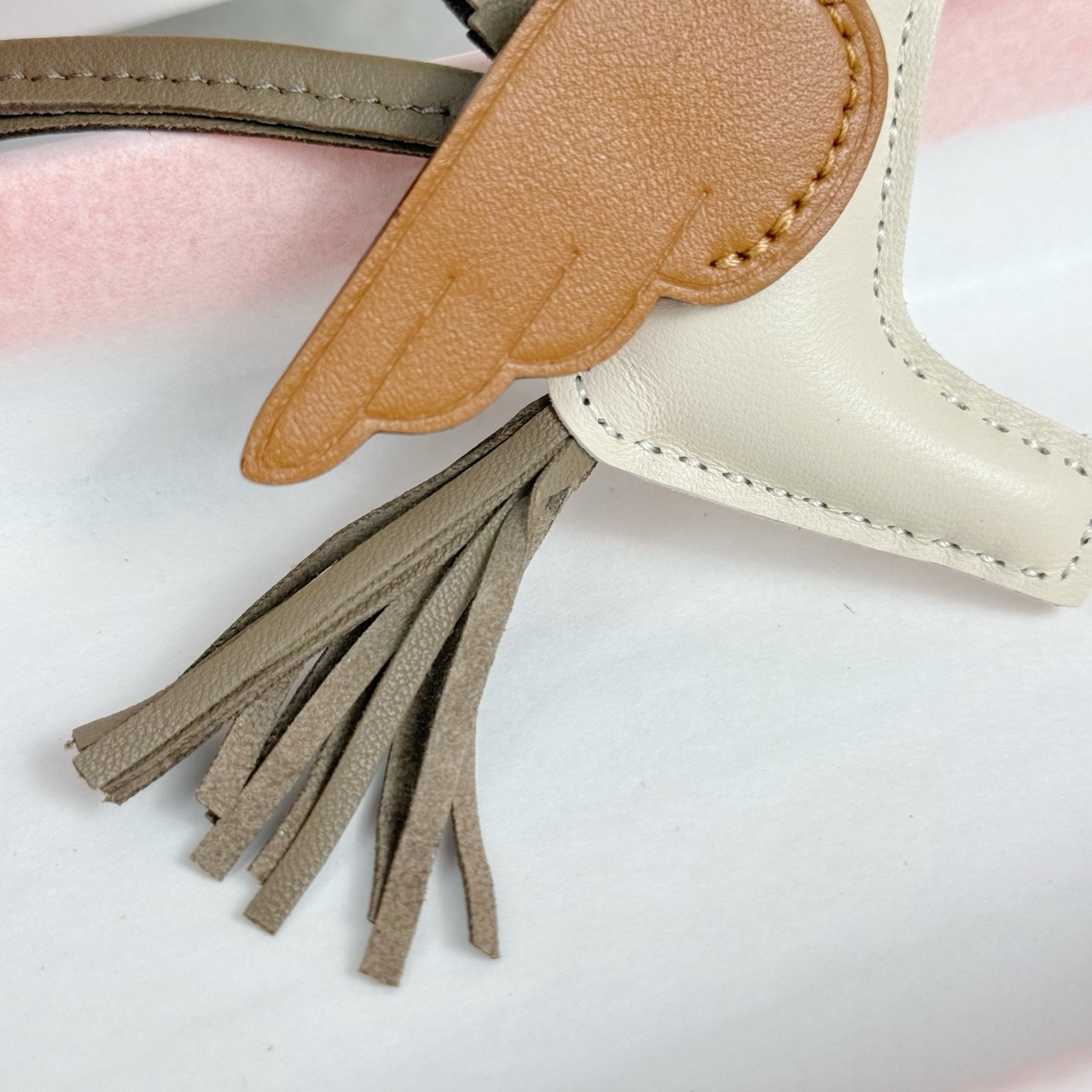 Hermes Key Chain Rodeo Pegase Imported Lambskin Pony Charms Accessories