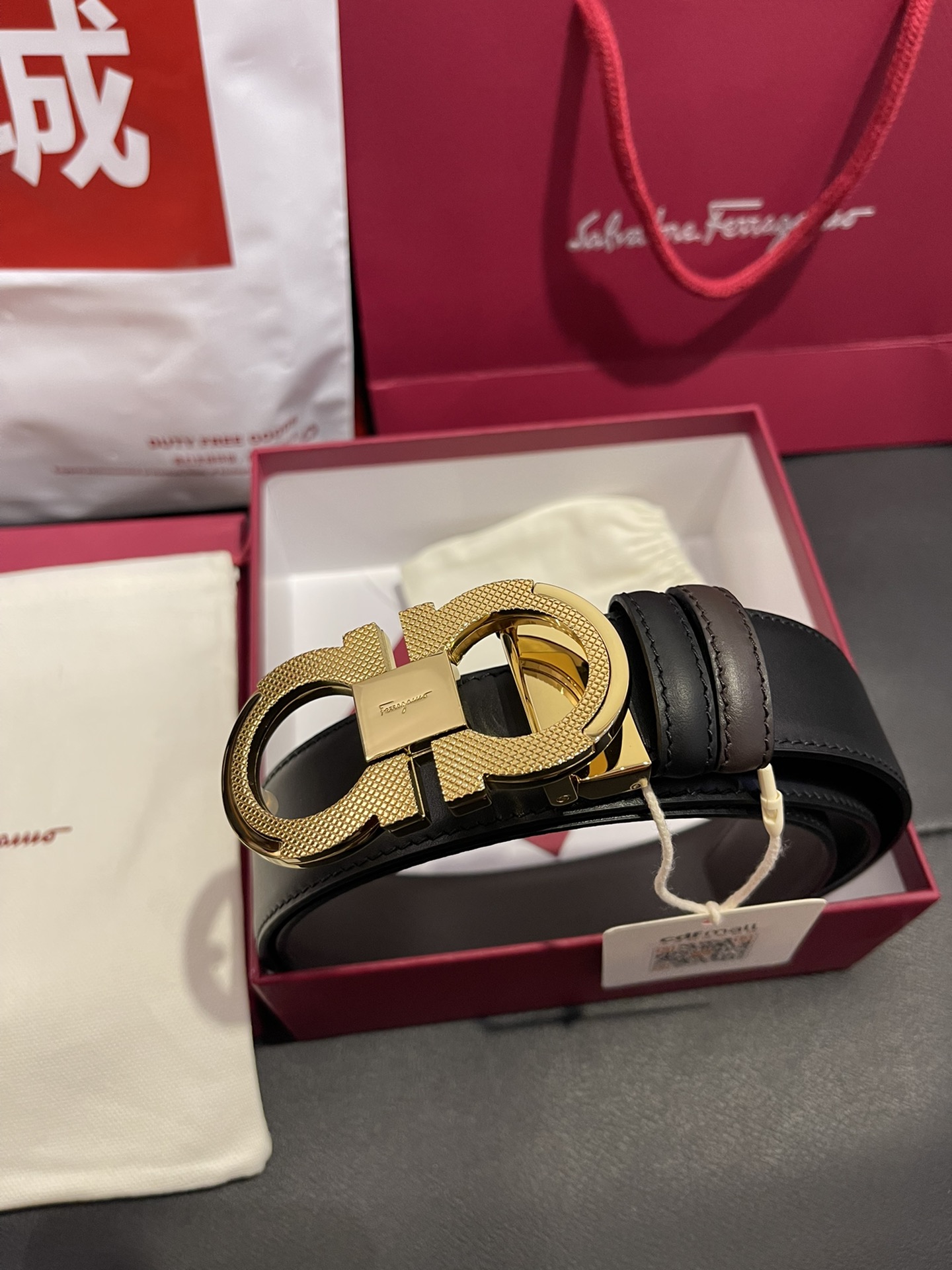 FERRAGAMO Belt 002 22PJ081 3.5cm