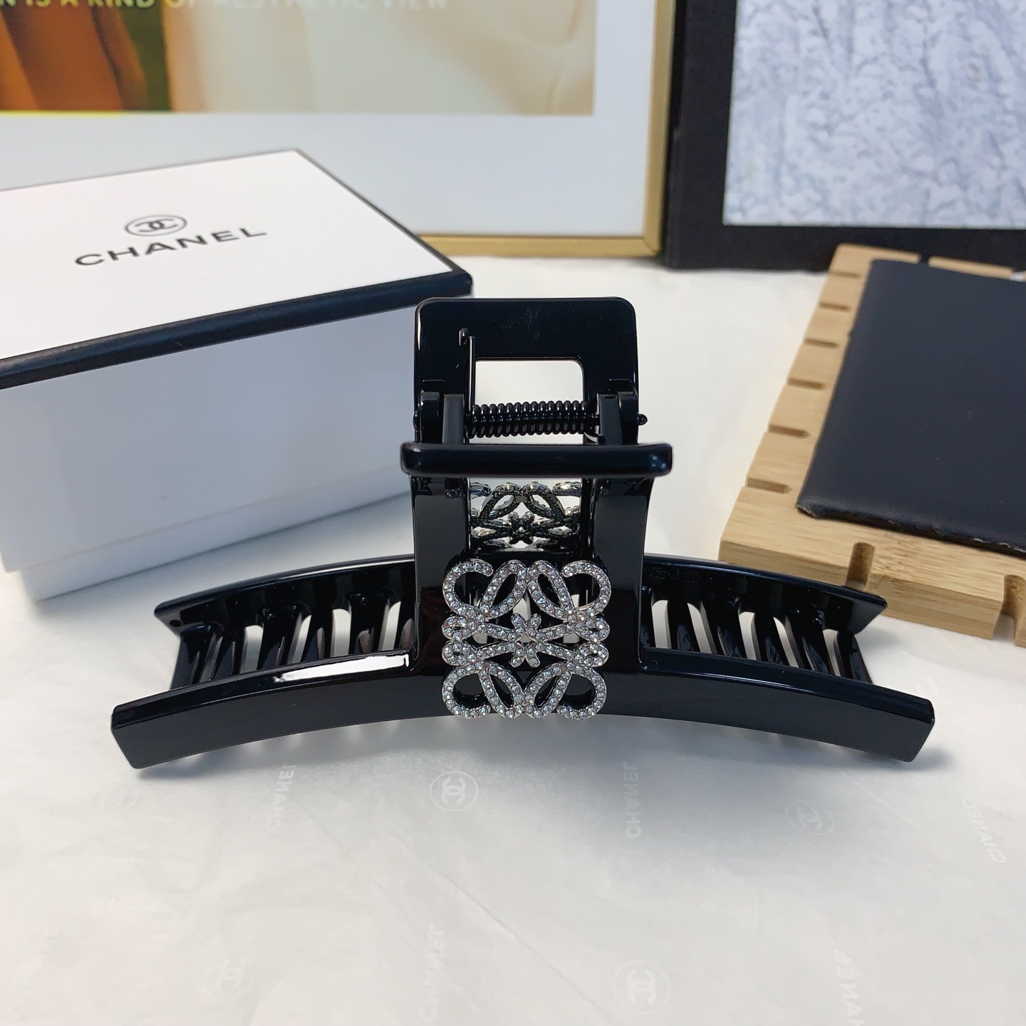 Loewe Jewelry Hairpin Hollow Logo Clip