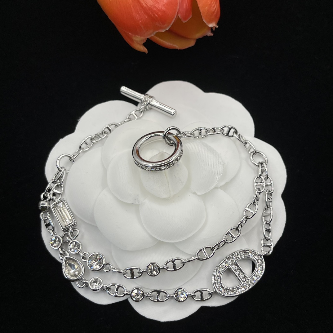 Hermes Jewelry Bracelets  Pig nose double layer