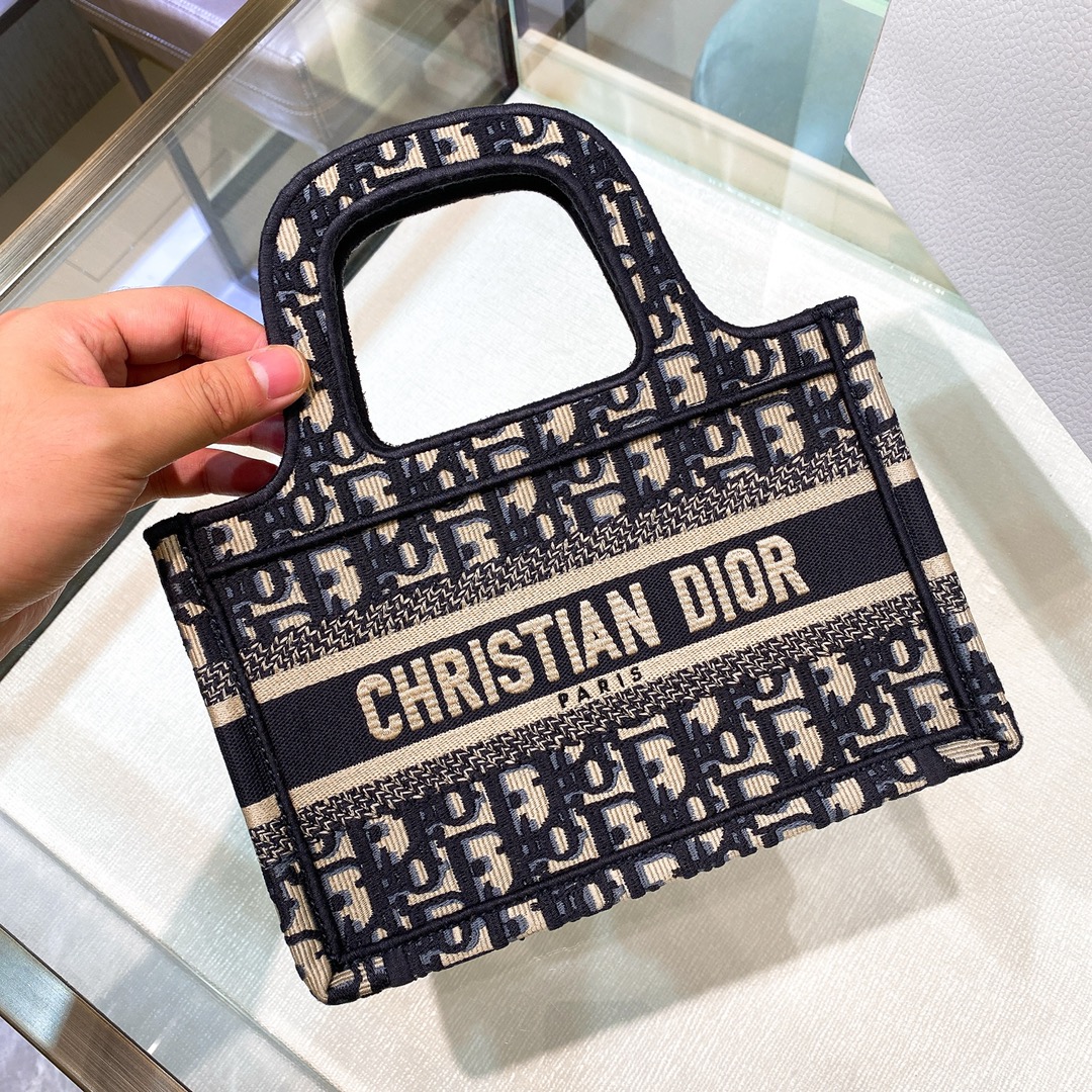 10A + top quality Mini Dior Book Tote 5475 DLAM041 22.5cm