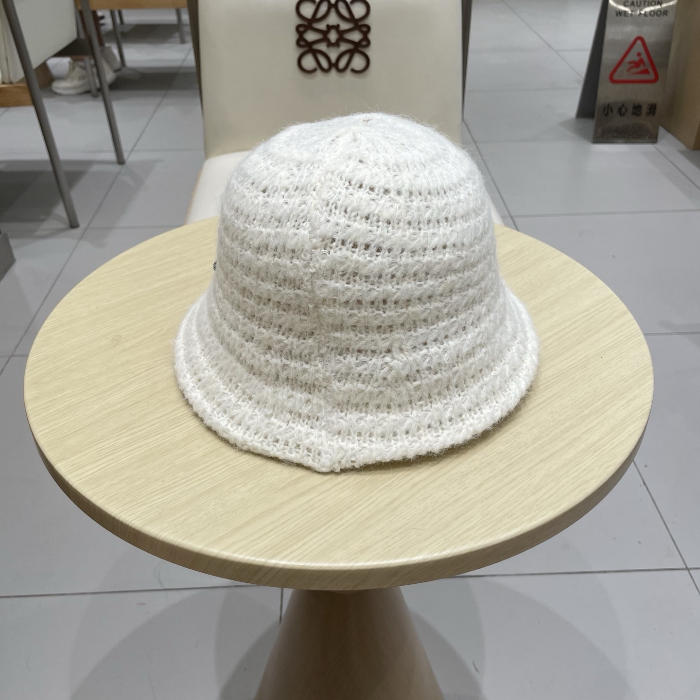 Moncler Hat Woven Wool Bucket Hat Accessories