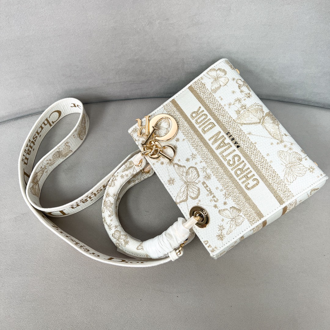 10A + top quality Dior Lady D-Lite Bag 9921 LM082 17cm