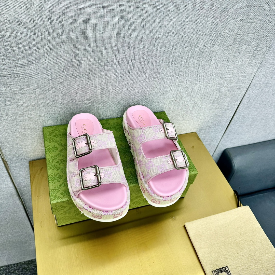 Gucci Shoes Latest limited edition thick soled slippers