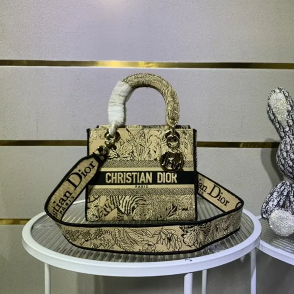 10A + top quality Dior Medium Lady D-Lite Bag 9920 DD003 24cm