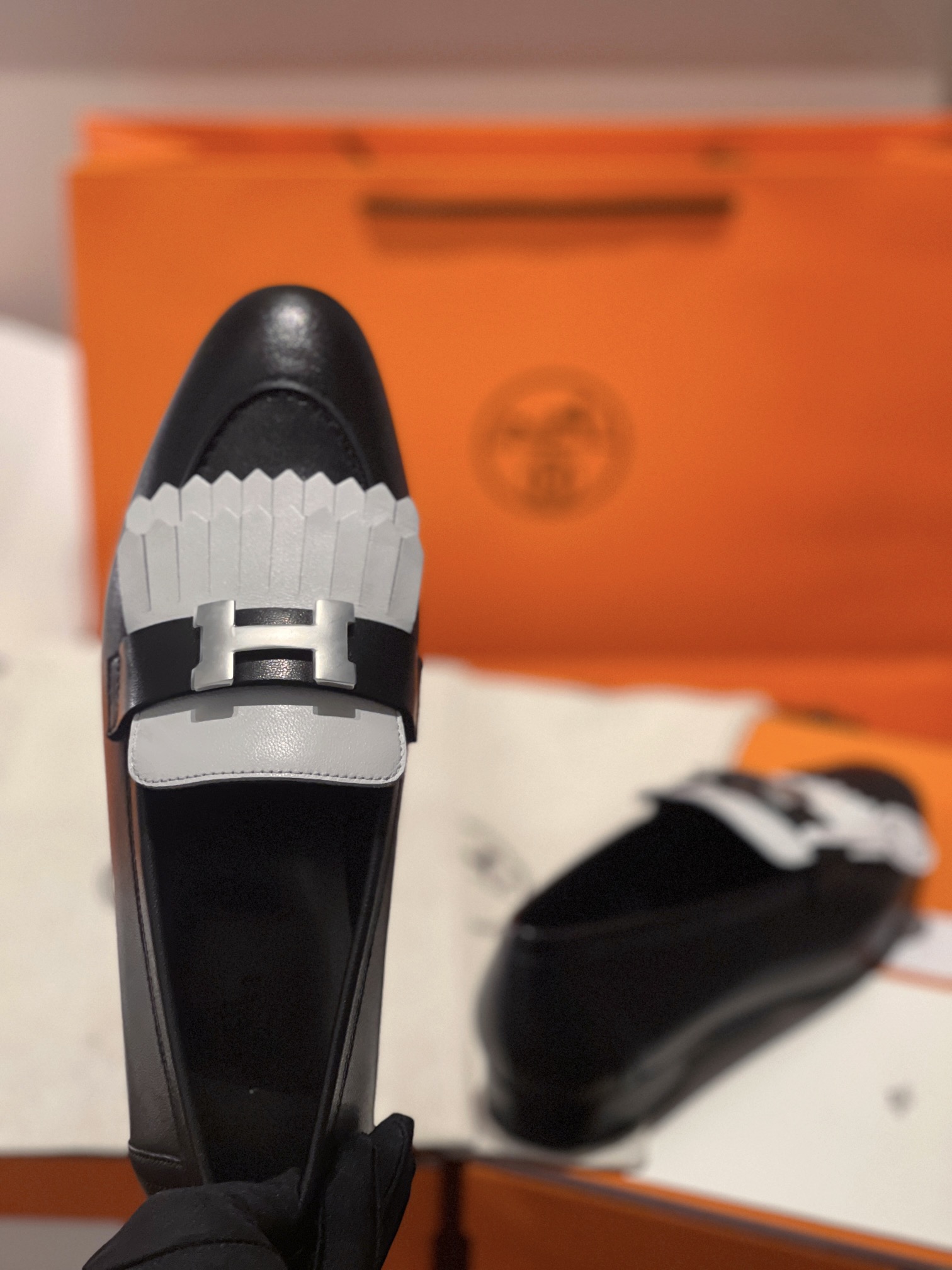 Hermes Shoes Loafers Cowhide