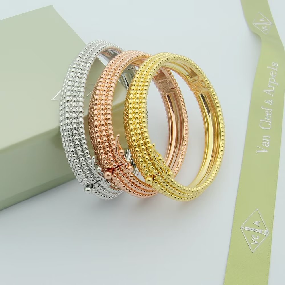 Van Cleef & Arpels Jewelry Bangle Perlee Bead Bracelet