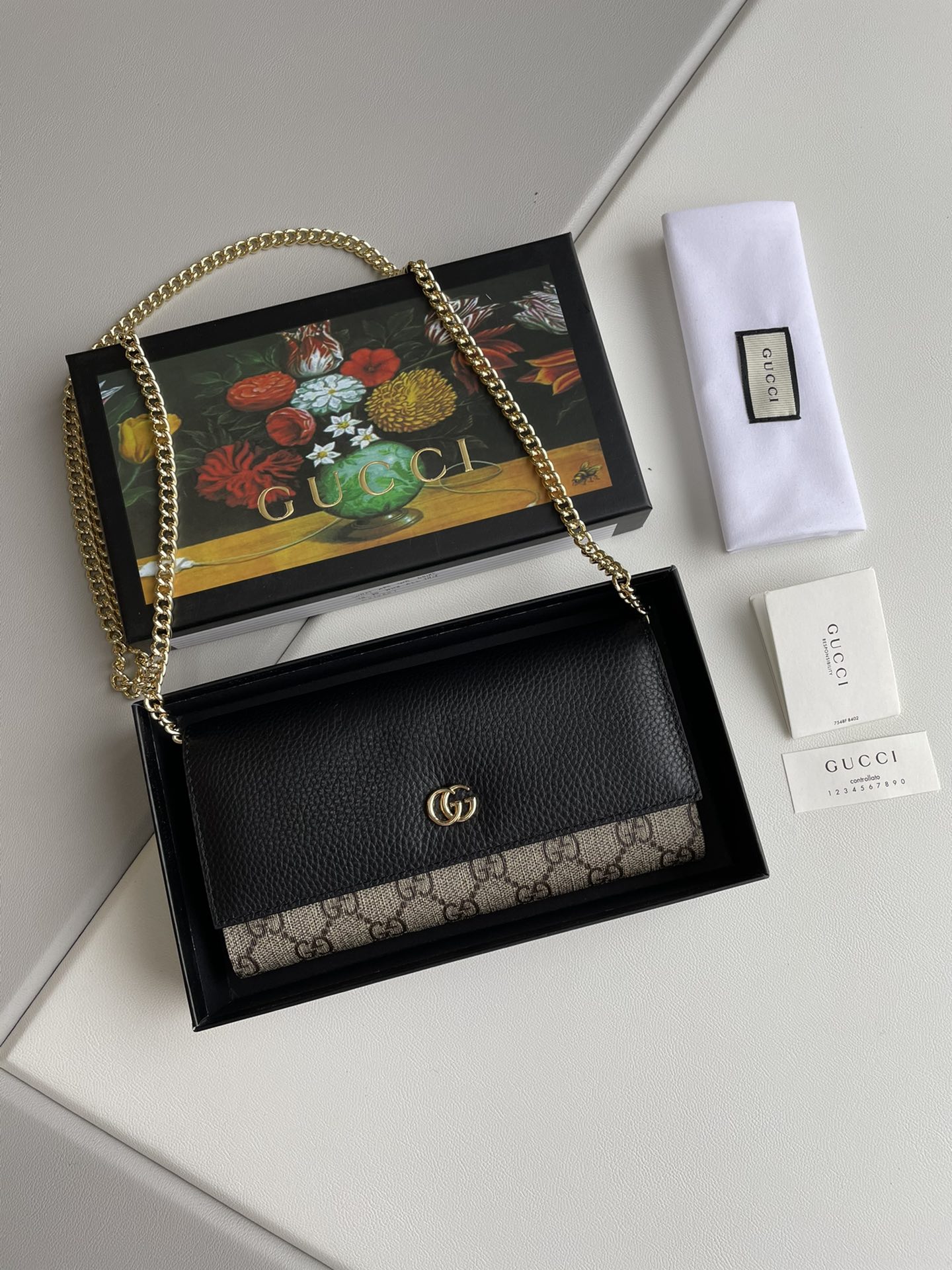 Gucci Marmont Chain Wallet 546585 LM59 19cm
