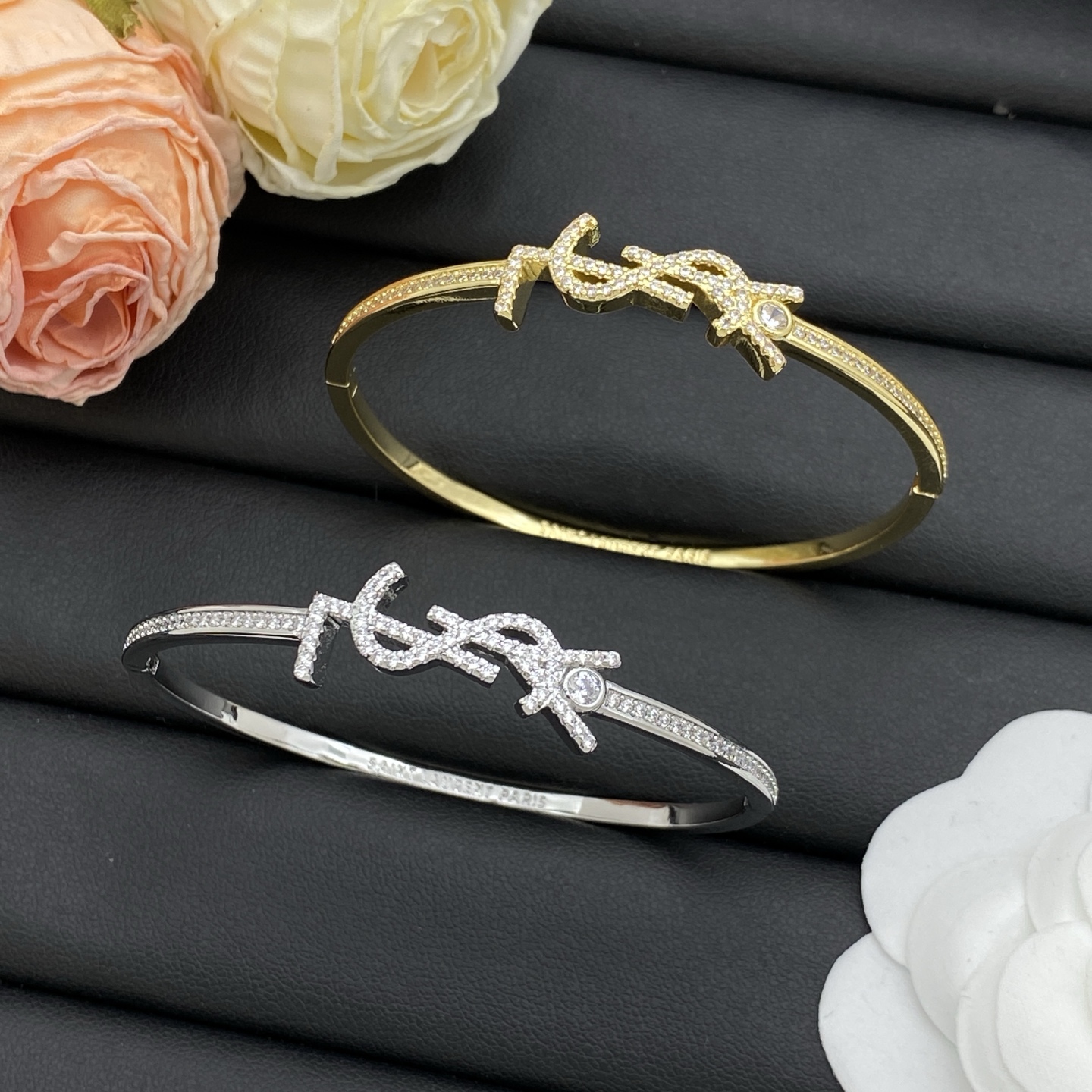 Saint Laurent Jewelry Bangle Slim full drill