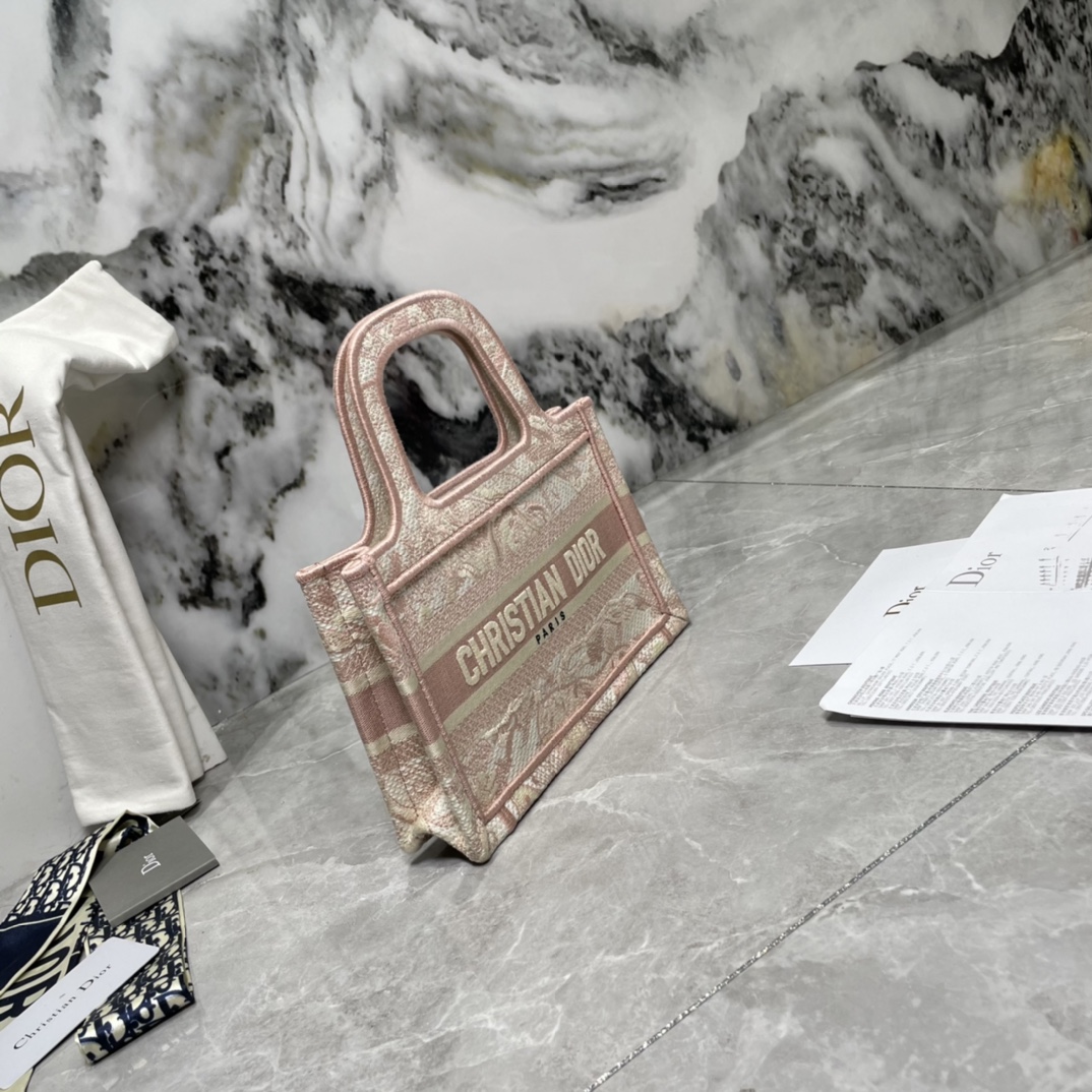 10A + top quality Mini Dior Book Tote 0175 XB041 23cm