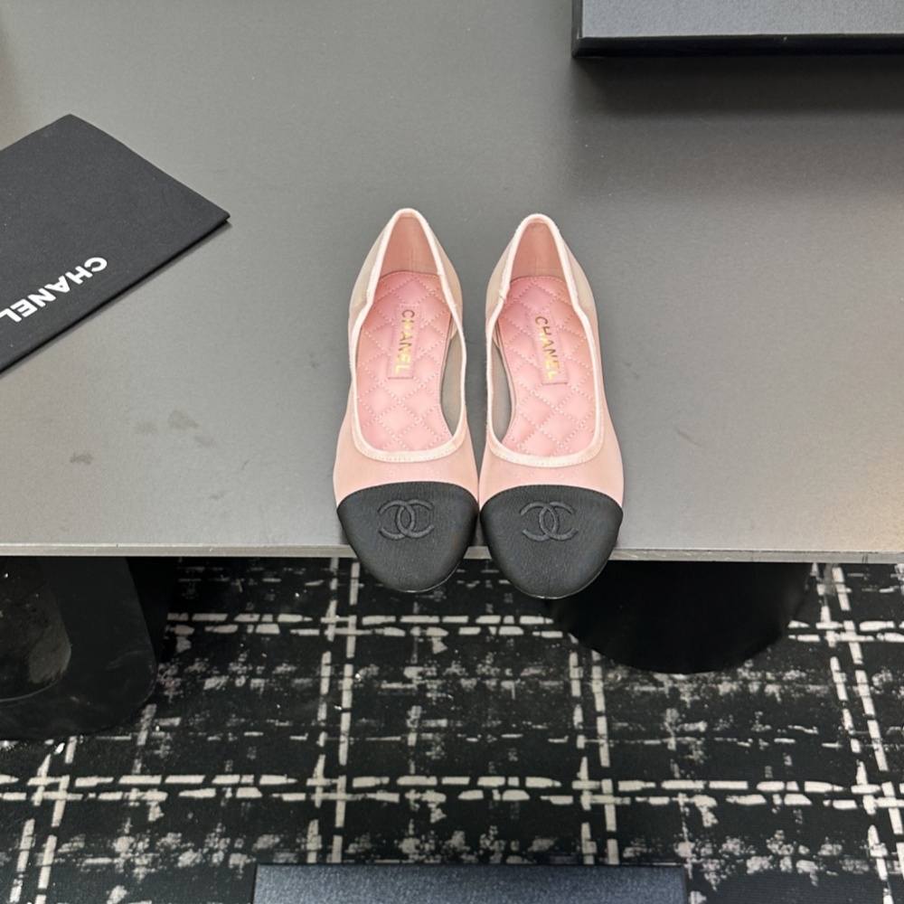 Chanel  Shoes Mesh ballet shoes, flat soled single shoes